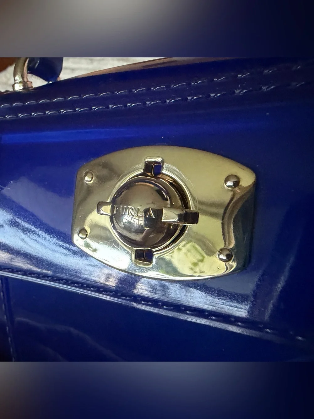 Classic Top-Handle Women's Bag in Deep Blue